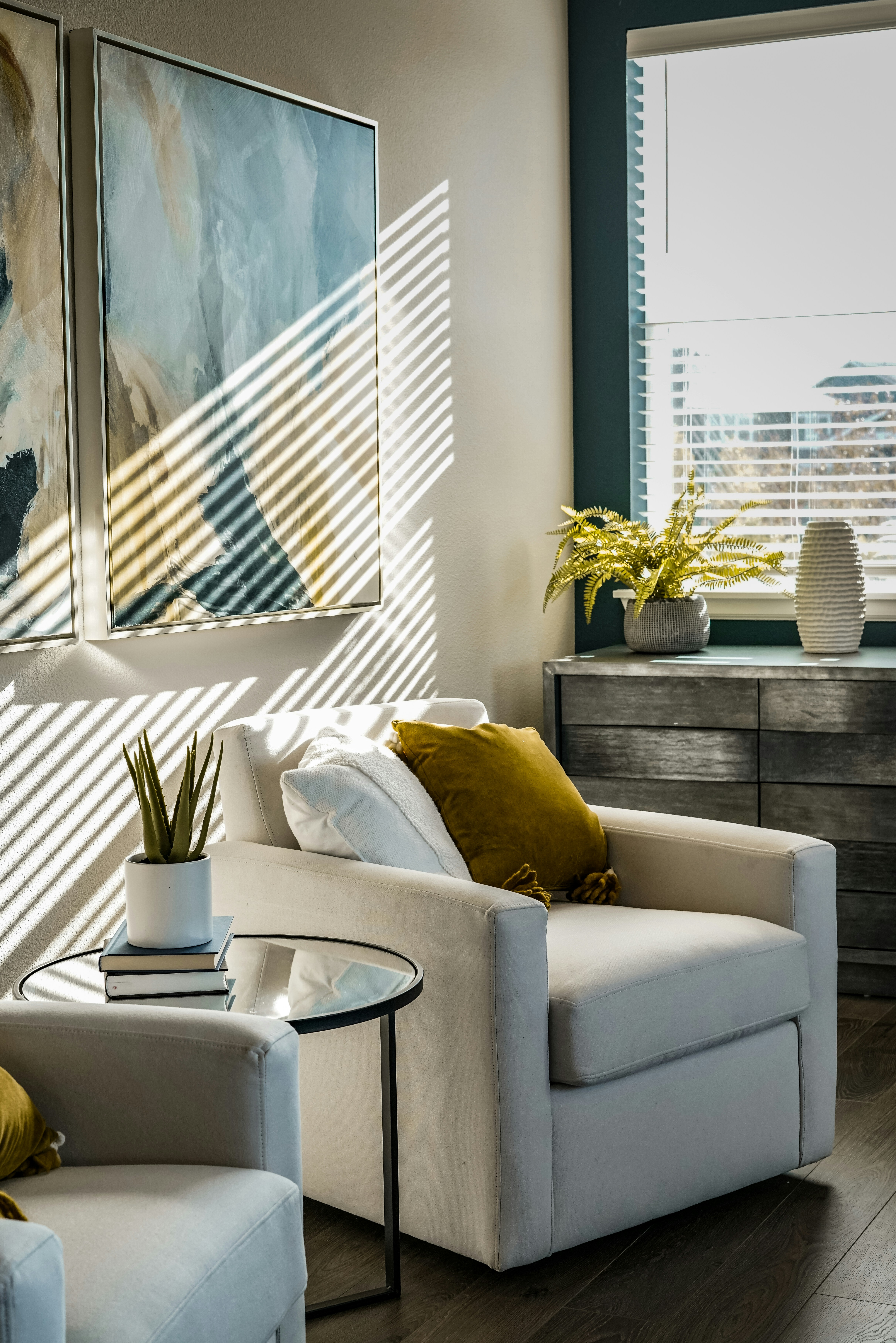 Modern serviced apartment living room